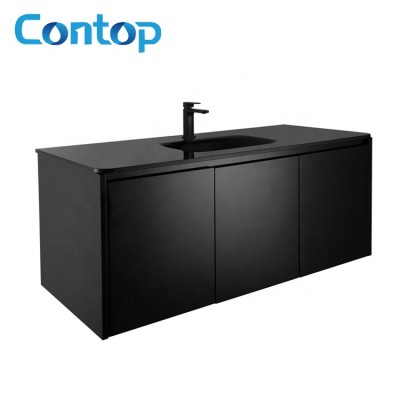 Australia MDF Vanity Glossy Black Bathroom Vanity